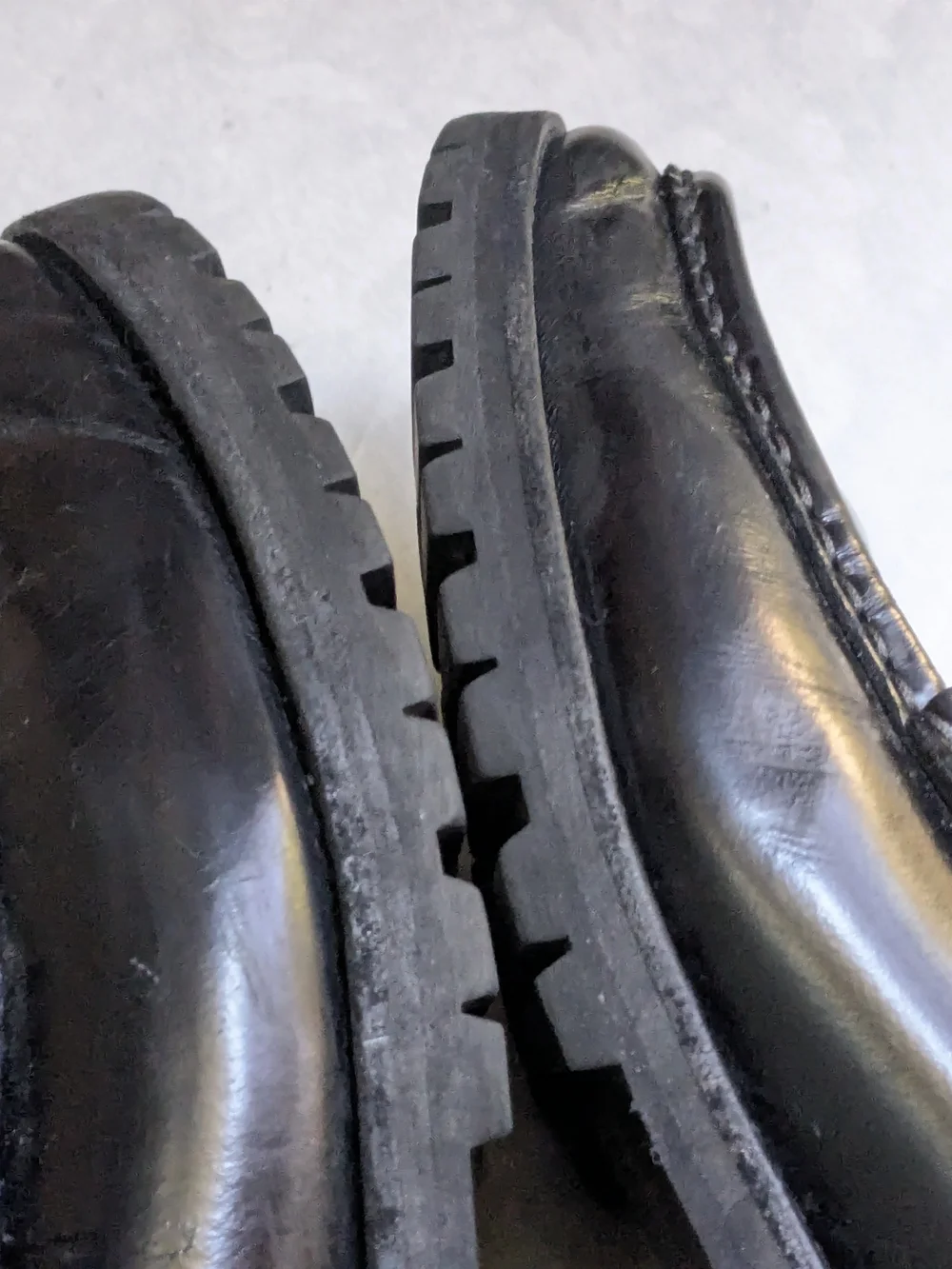 Gucci Men's Black Leather Horsebit Loafers US 10.5 Rubber